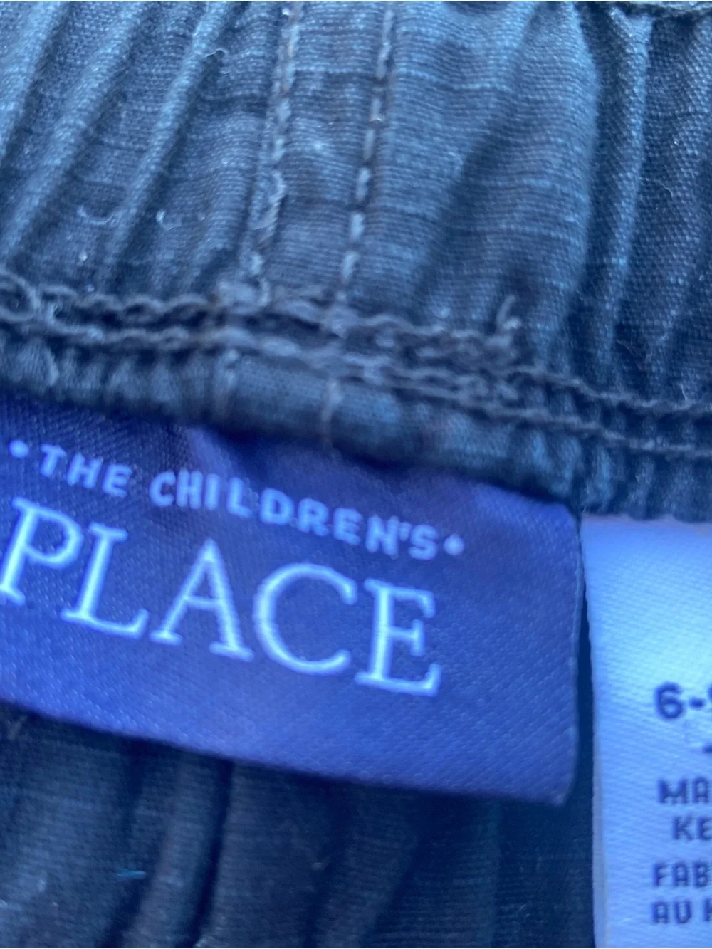 The Children's Place Dark Navy Elastic Waist Cargo Shorts